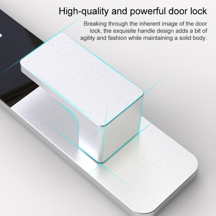 Upgrade Edition Hotel Rental Room Apartment IC Card Swipe Smart Electronic Magnetic Card Induction Door Lock(Silver)