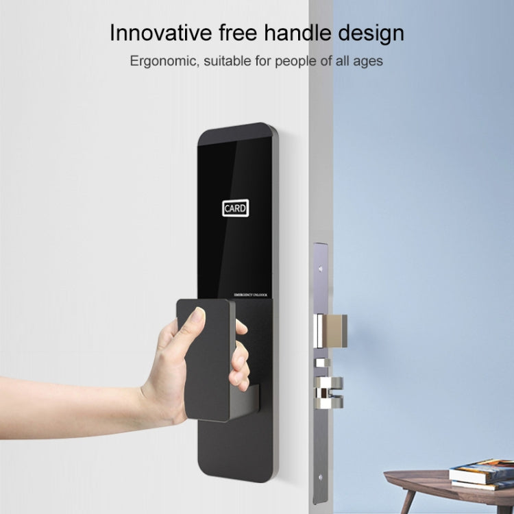 Upgrade Edition Hotel Rental Room Apartment IC Card Swipe Smart Electronic Magnetic Card Induction Door Lock(Silver)