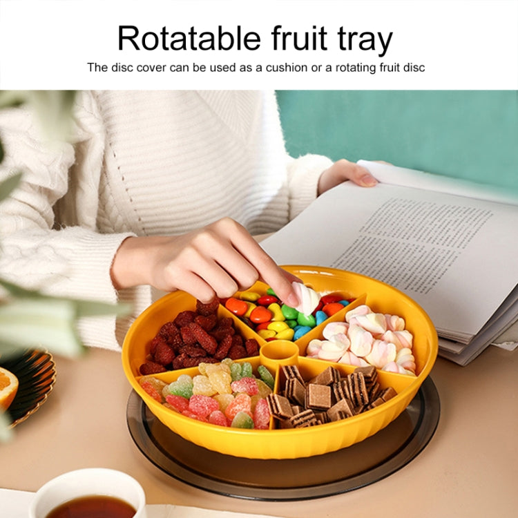 Snacks Dried Fruit Plate Multilayer Superimposed Fruit Plate Candy Plate, Specification:   Double Layer 1  (Royal Blue)