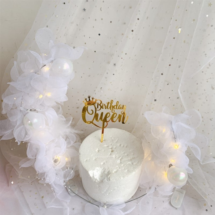 Feather Moon Ship Cake Decoration Valentine Day Present, Size: Black  Moon Boat
