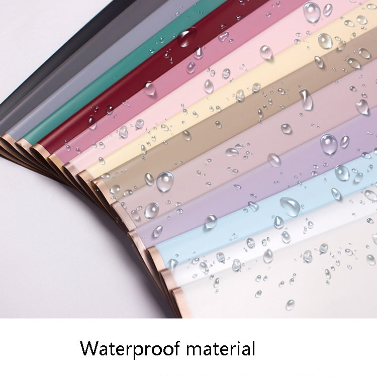 2 Bags Phnom Penh Flower Matte Paper Flower Wrapping Paper Bouquet Jelly Film Waterproof Gift Wrapping Paper 58x58cm, Colour: Lotus Color
