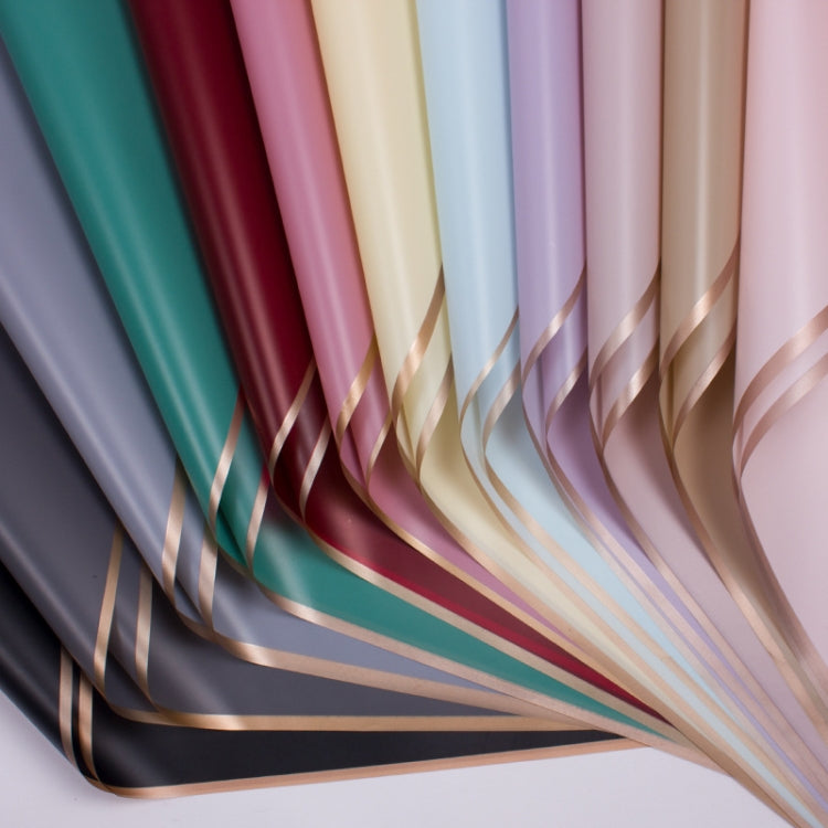 2 Bags Phnom Penh Flower Matte Paper Flower Wrapping Paper Bouquet Jelly Film Waterproof Gift Wrapping Paper 58x58cm, Colour: Lotus Color