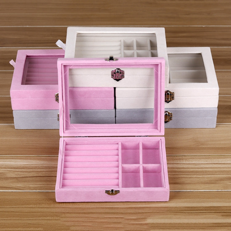 Multifunctional Flannel Jewelry Box Jewelry Storage Display Packaging Box