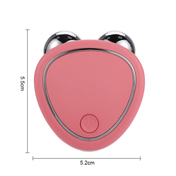 Portable Facial Micro-Current Beauty Instrument For Lifting Firming Thinning Double Roller Massage Instrument