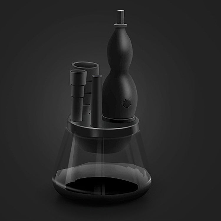 Electric Makeup Brush Automatic Cleaner Glue Shaker(Black)