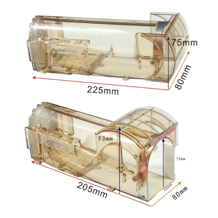 Short Cage Plastic Mousetrap Humane Cage For Catching Mice Alive