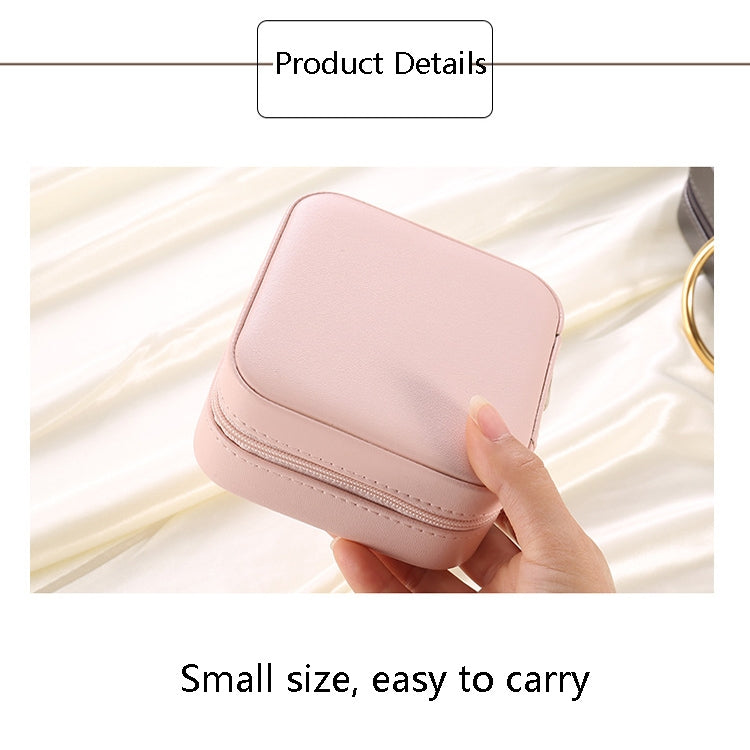 2 PCS Portable Jewelry Storage Box Earrings Ring Jewelry Box