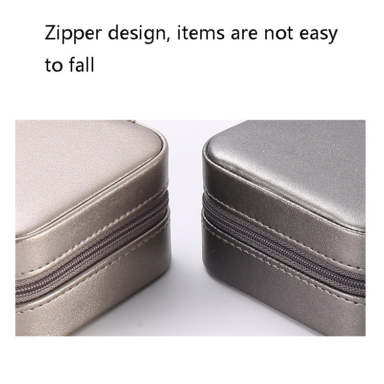2 PCS Portable Jewelry Storage Box Earrings Ring Jewelry Box