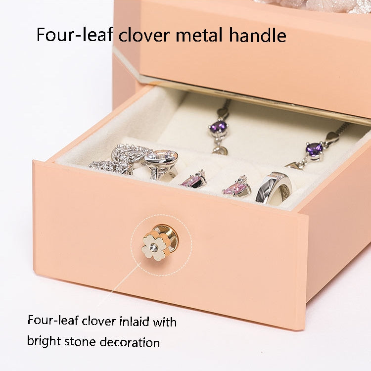 Octagonal Single Drawer Gift Box Eternal Flower Jewelry Box