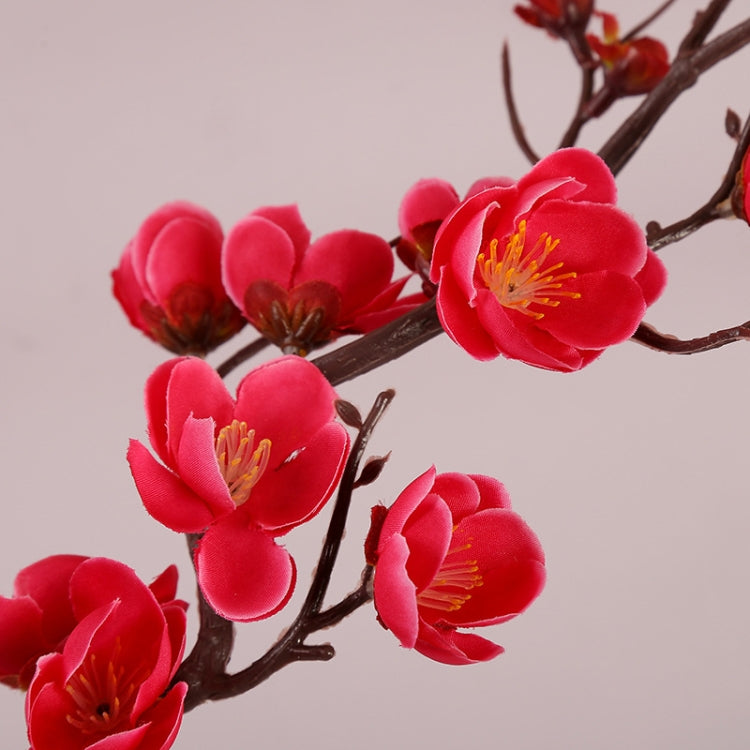 10 PCS Simulation Plum Blossom Birthday Cake Decoration Dessert Table Decoration Ornaments Random Colour Delivery