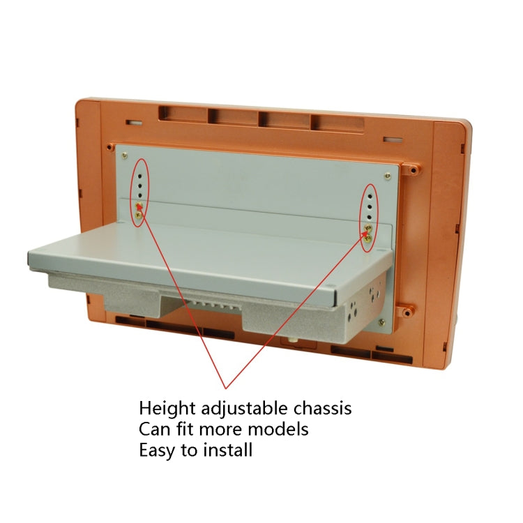 9 inch Dual Knob Single Spindle Car Navigation GPS Case Height Adjustable Car Navigation Integrated Machine WiFi 1G+16G