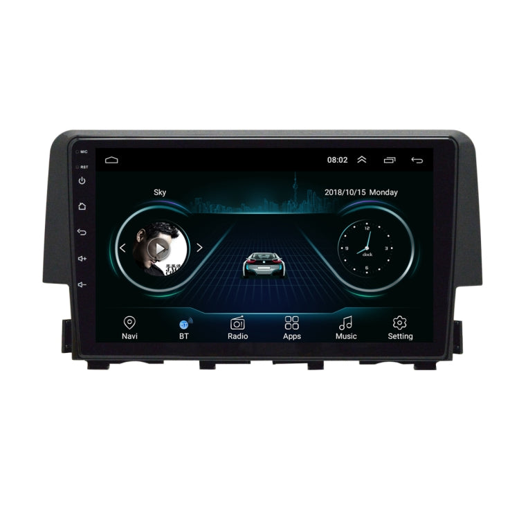 9 inch Android Navigation WiFi Car Navigation GPS Suitable For Honda Civic 16-19 WIFI 1G+16G