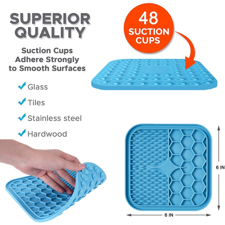 A012 Silicone Pet Sucker Licking Pad Anti-Choking Slow Food Bowl, Specification: Small