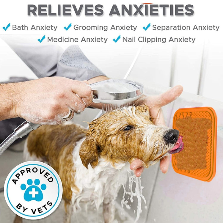 A012 Silicone Pet Sucker Licking Pad Anti-Choking Slow Food Bowl, Specification: Small