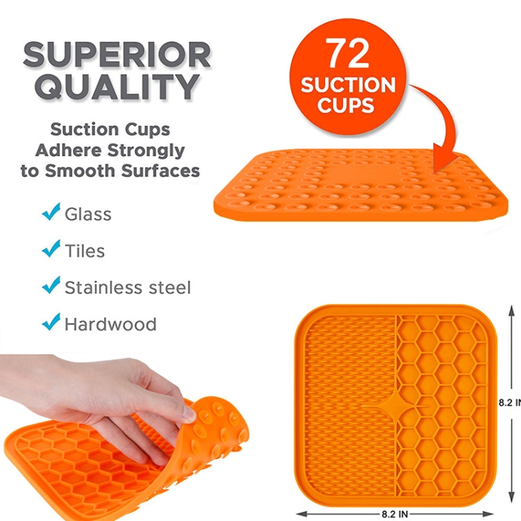 A012 Silicone Pet Sucker Licking Pad Anti-Choking Slow Food Bowl, Specification: Large