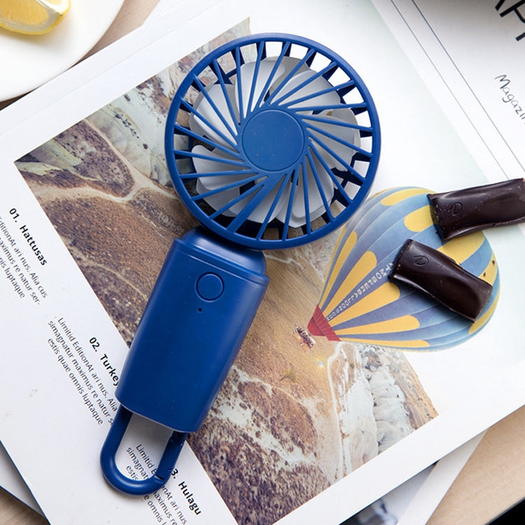 Portable Mini USB Rechargeable Silent Handheld Fan(Blue)