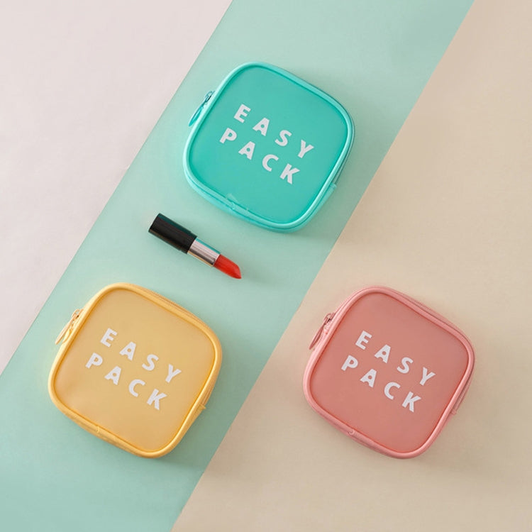 2 PCS TPU Square Travel Compact Portable Waterproof Lipstick Bag(Yellow)