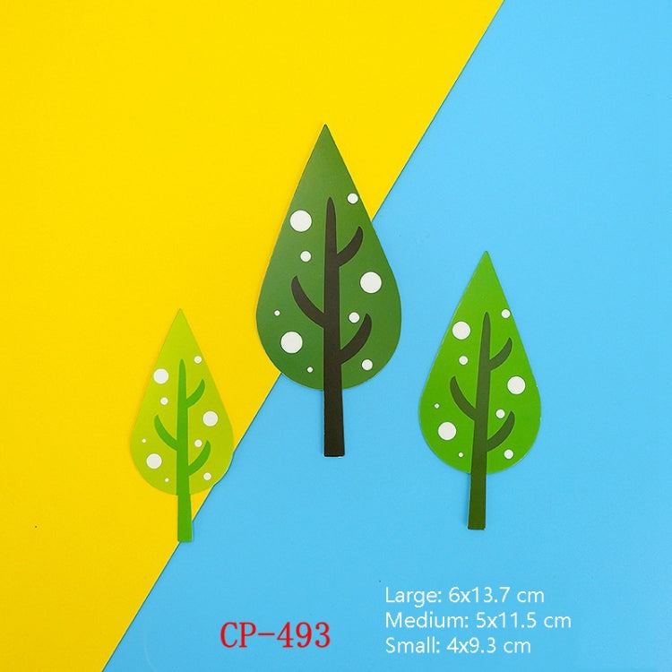 30 Bags Forest Tree Cake Insert Card Flag Insert Baking Decoration Birthday Cake Card Insert Cake Decoration