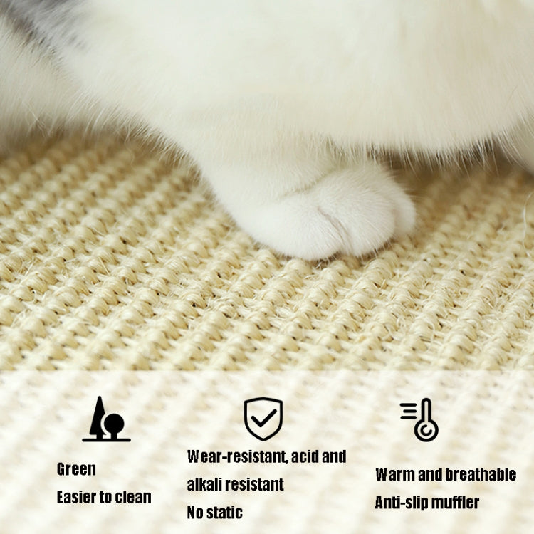 Cat Scratch Pad Pet Supplies Carpet Sleeping Mat Cat Placemat, Random Color Delivery, Specification: Overlock 40x60cm