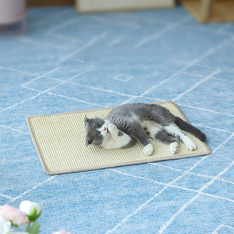 Cat Scratch Pad Pet Supplies Carpet Sleeping Mat Cat Placemat, Random Color Delivery, Specification: Overlock 60x90cm