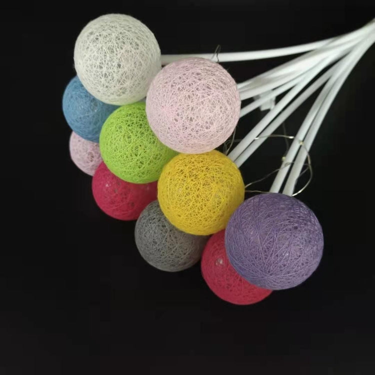 2 PCS Bouquet Cotton Ball Lights Starry Sky Ball Lights Flowers Decoration Packaging Materials