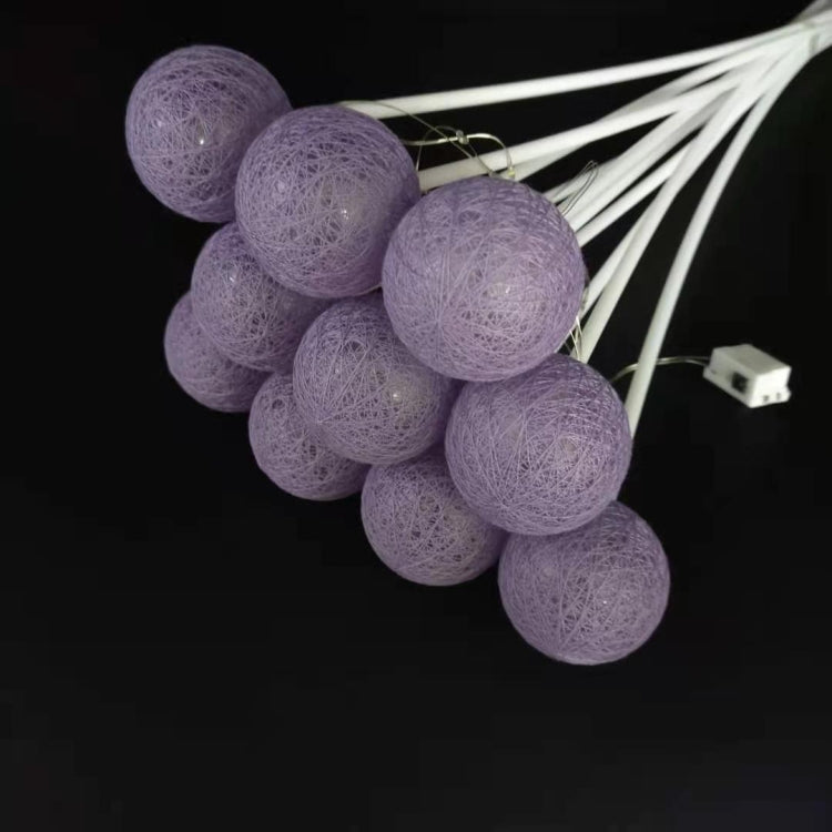 2 PCS Bouquet Cotton Ball Lights Starry Sky Ball Lights Flowers Decoration Packaging Materials