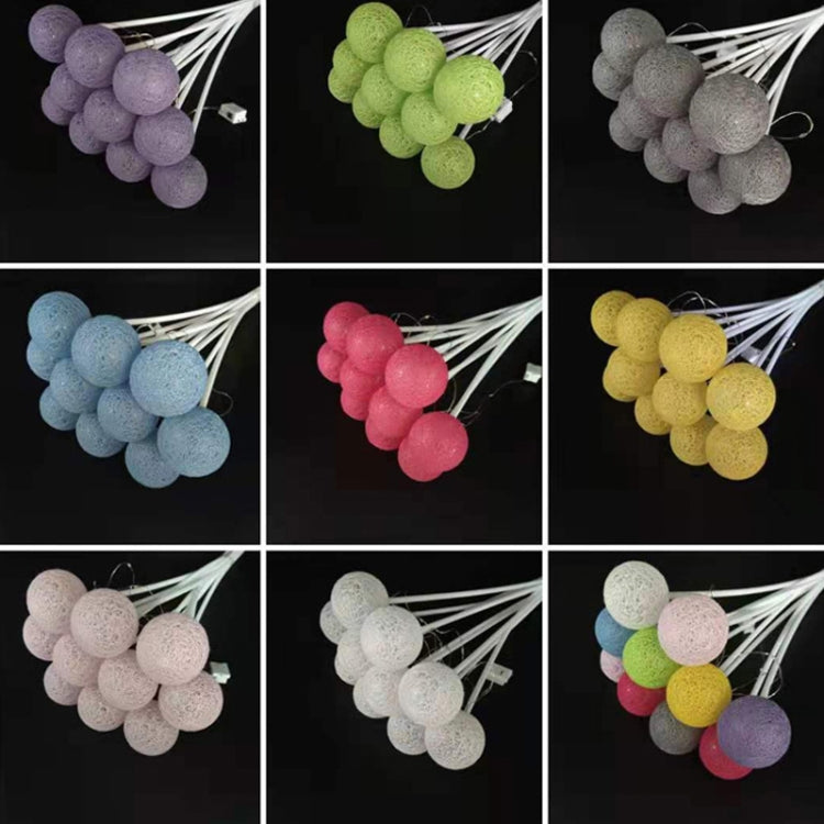 2 PCS Bouquet Cotton Ball Lights Starry Sky Ball Lights Flowers Decoration Packaging Materials