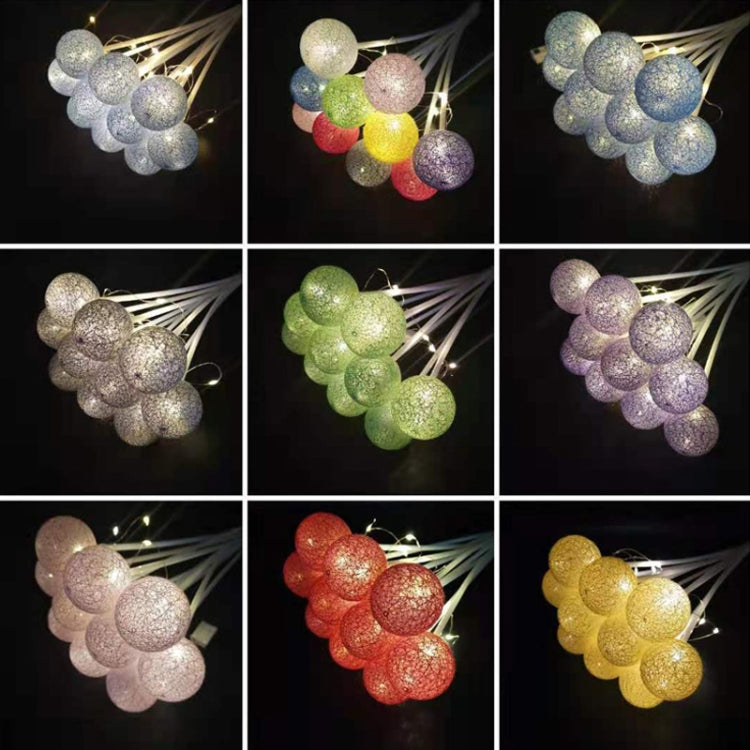 2 PCS Bouquet Cotton Ball Lights Starry Sky Ball Lights Flowers Decoration Packaging Materials