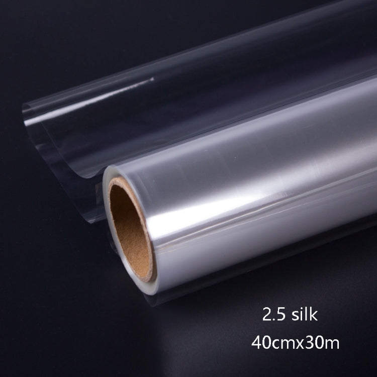 2 PCS 2.5 Silk 40cmx30m Bouquet Wrapping Paper Waterproof Material Transparent Flower Gift Wrapping Paper