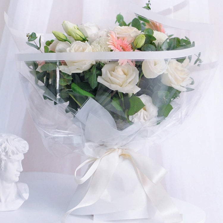 2 PCS 2.5 Silk 40cmx30m Bouquet Wrapping Paper Waterproof Material Transparent Flower Gift Wrapping Paper