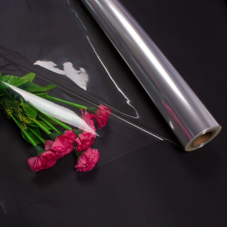 2.5 Silk 80cmx60m Bouquet Wrapping Paper Waterproof Material Transparent Flower Gift Wrapping Paper