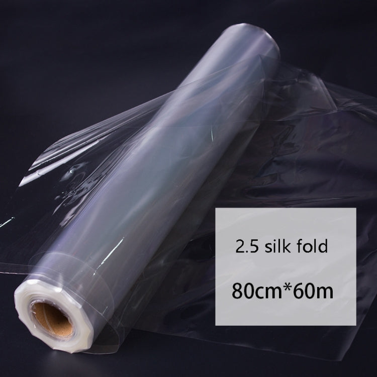 2.5 Silk 80cmx60m Bouquet Wrapping Paper Waterproof Material Transparent Flower Gift Wrapping Paper