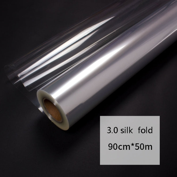3.0 Silk 90cmx50m Bouquet Wrapping Paper Waterproof Material Transparent Flower Gift Wrapping Paper