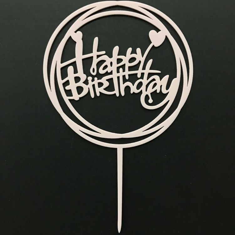 10 PCS Acrylic Birthday Cake Insert Card Manufacturer New Birthday Holiday Cake Insert Card Net Celebrity Baking Decoration Plug-In