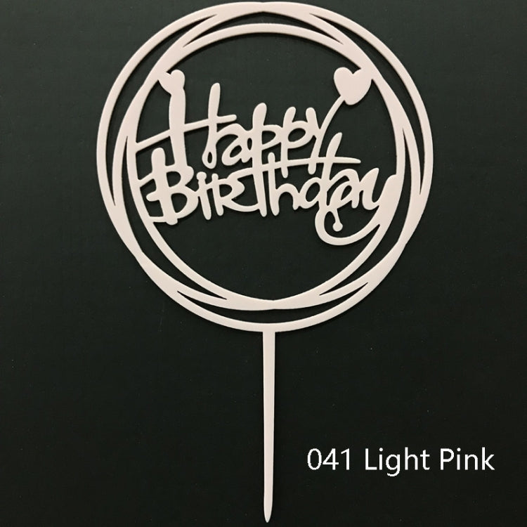 10 PCS Acrylic Birthday Cake Insert Card Manufacturer New Birthday Holiday Cake Insert Card Net Celebrity Baking Decoration Plug-In
