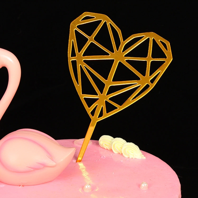 10 PCS Acrylic Birthday Cake Insert Card Manufacturer New Birthday Holiday Cake Insert Card Net Celebrity Baking Decoration Plug-In