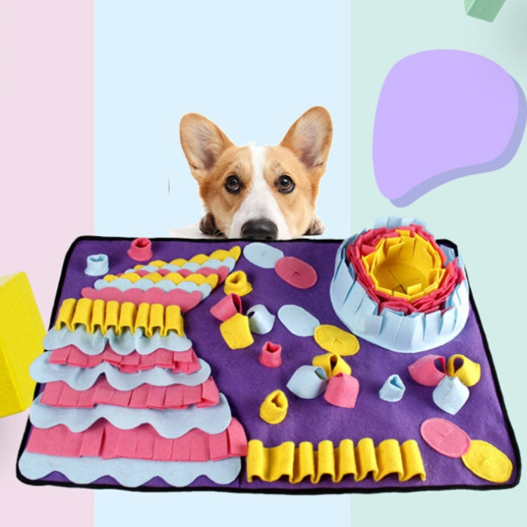 Pet Sniffing Mat  Ease Emotion  Release Energy  Slow Food Training Blanket  Puzzle Game Toy Blanket