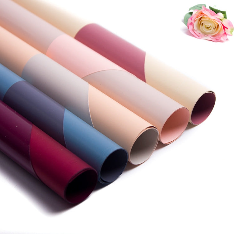 2 Bags Two-Color Waterproof Flower Wrapping Paper, Colour: Gouache+Milky White