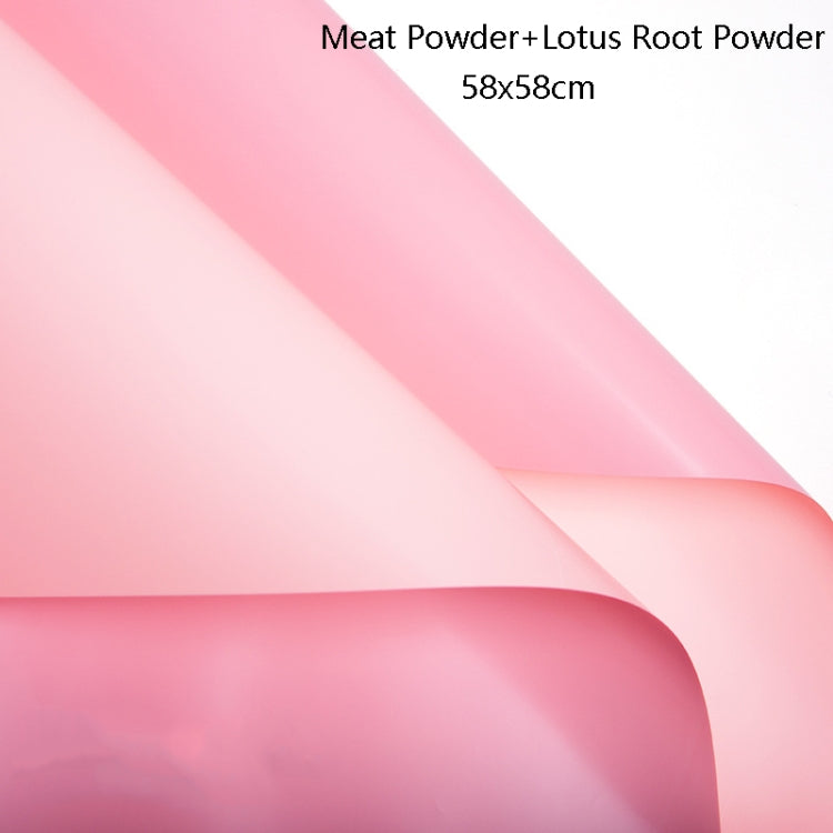 2 Bags Two-Color Waterproof Flower Wrapping Paper, Colour: Meat Powder+Lotus Root Powder