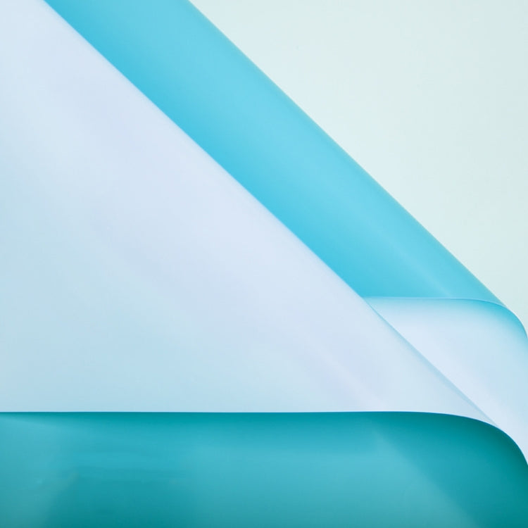 2 Bags Two-Color Waterproof Flower Wrapping Paper, Colour: Light Blue+Water Ice Blue