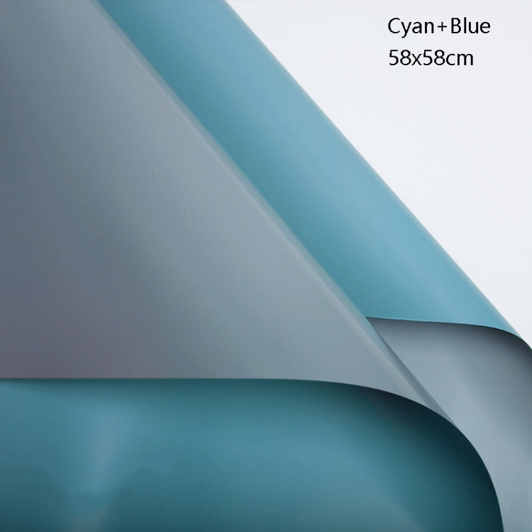 2 Bags Two-Color Waterproof Flower Wrapping Paper, Colour: Cyan+Blue
