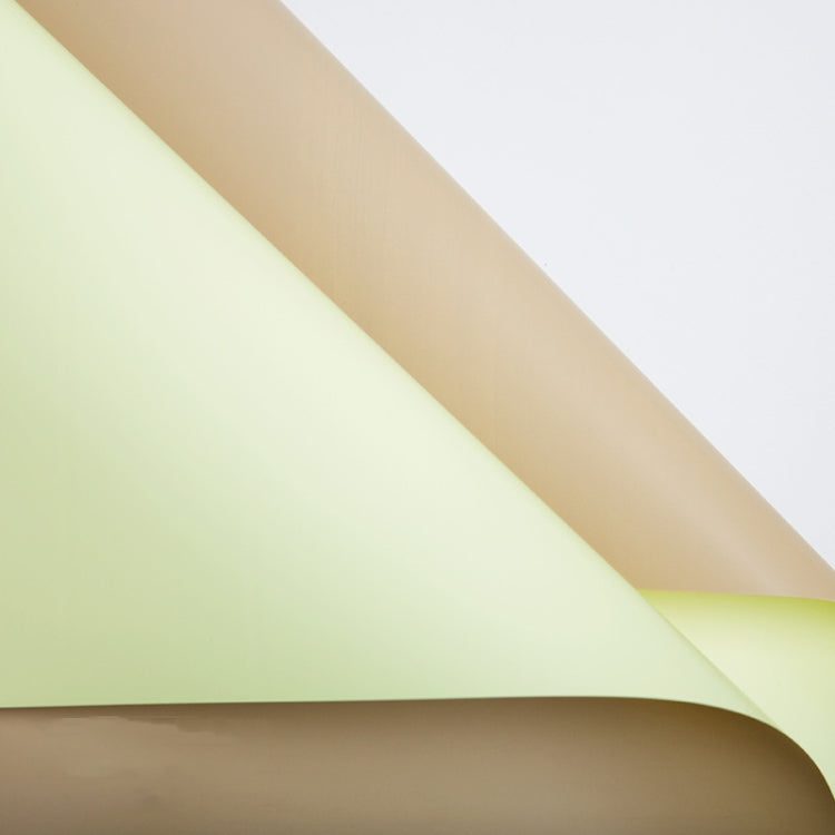 2 Bags Two-Color Waterproof Flower Wrapping Paper, Colour: Brown+Bean Yellow
