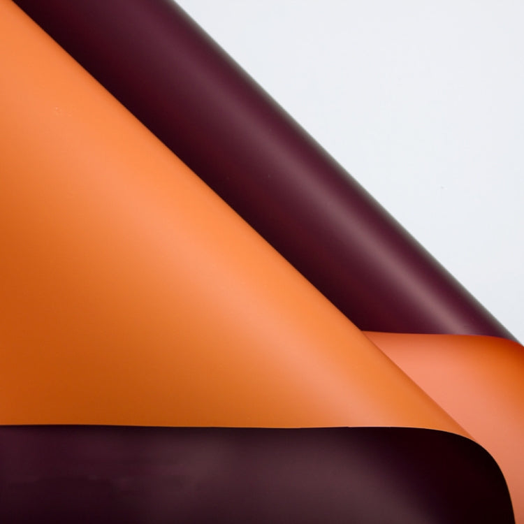 2 Bags Two-Color Waterproof Flower Wrapping Paper, Colour: Orange+Brown