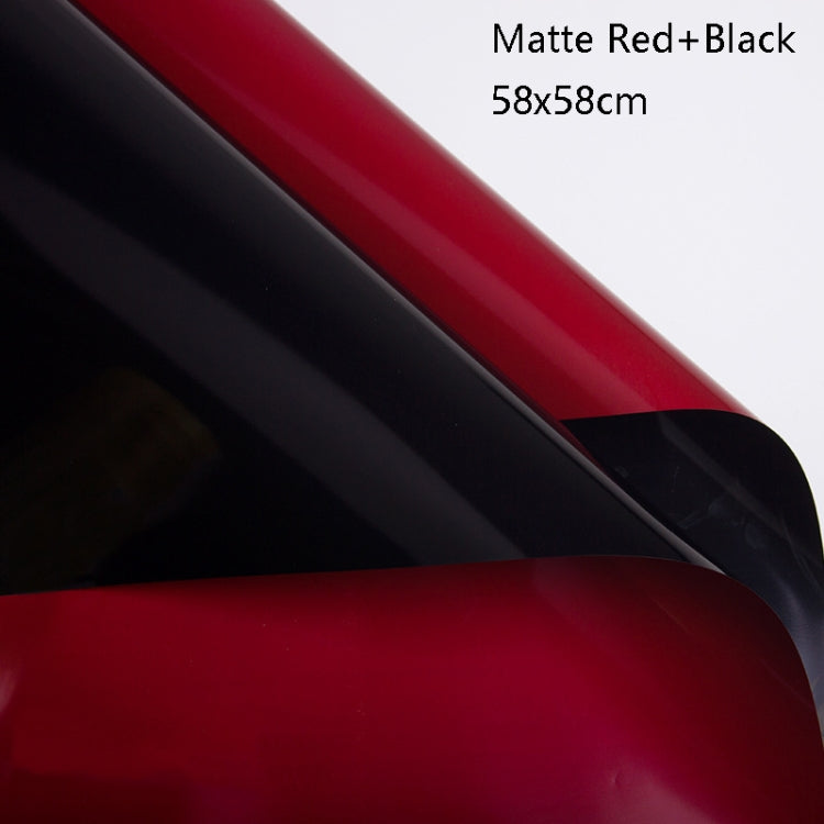 2 Bags Two-Color Waterproof Flower Wrapping Paper, Colour: Matte Red+Black