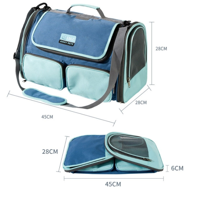 LDLC QS-062 Pet Breathable One-Shoulder Outing Carrying Bag For Medium & Large Cats