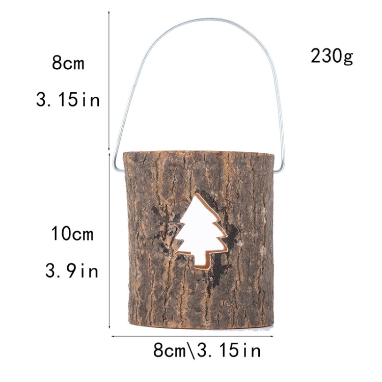 2 PCS 120211 Valentine Day Atmosphere Lamp Candle Holder Cafe Decoration Home Party Decoration Tea Wax Wooden Candle Cup
