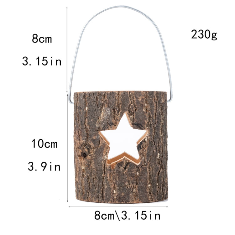 2 PCS 120211 Valentine Day Atmosphere Lamp Candle Holder Cafe Decoration Home Party Decoration Tea Wax Wooden Candle Cup