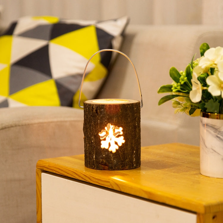 2 PCS 120211 Valentine Day Atmosphere Lamp Candle Holder Cafe Decoration Home Party Decoration Tea Wax Wooden Candle Cup