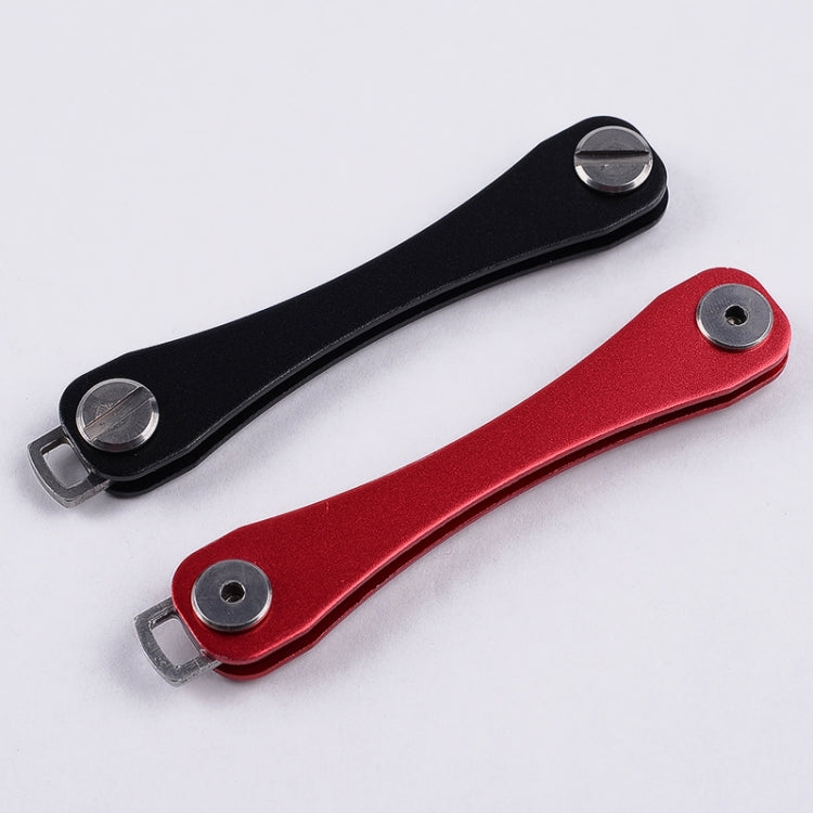 3 PCS Large Aluminum Alloy Key Holder Metal Key Storage Device Outdoor Tool Random Colour Delivery(8.8x1.7x1.8cm)