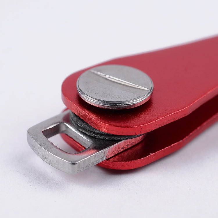3 PCS Large Aluminum Alloy Key Holder Metal Key Storage Device Outdoor Tool Random Colour Delivery(8.8x1.7x1.8cm)